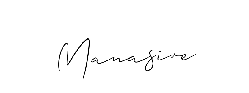 How to make Manasive name signature. Use Allison_Script style for creating short signs online. This is the latest handwritten sign. Manasive signature style 2 images and pictures png