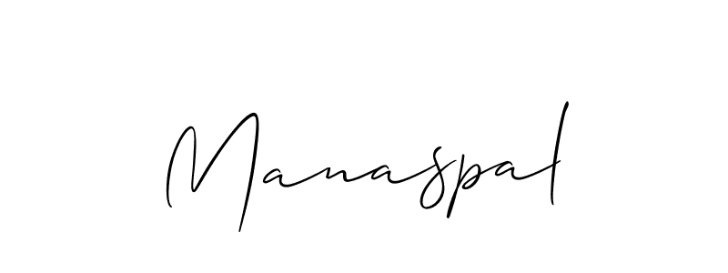 Create a beautiful signature design for name Manaspal. With this signature (Allison_Script) fonts, you can make a handwritten signature for free. Manaspal signature style 2 images and pictures png