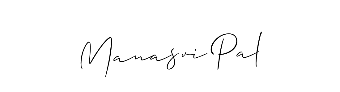 You should practise on your own different ways (Allison_Script) to write your name (Manasvi Pal) in signature. don't let someone else do it for you. Manasvi Pal signature style 2 images and pictures png