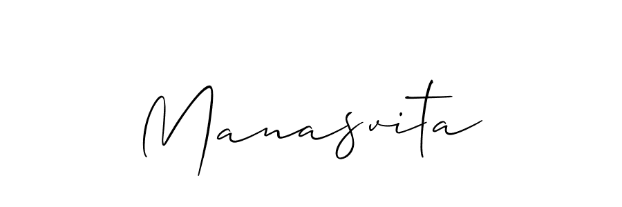 You should practise on your own different ways (Allison_Script) to write your name (Manasvita) in signature. don't let someone else do it for you. Manasvita signature style 2 images and pictures png