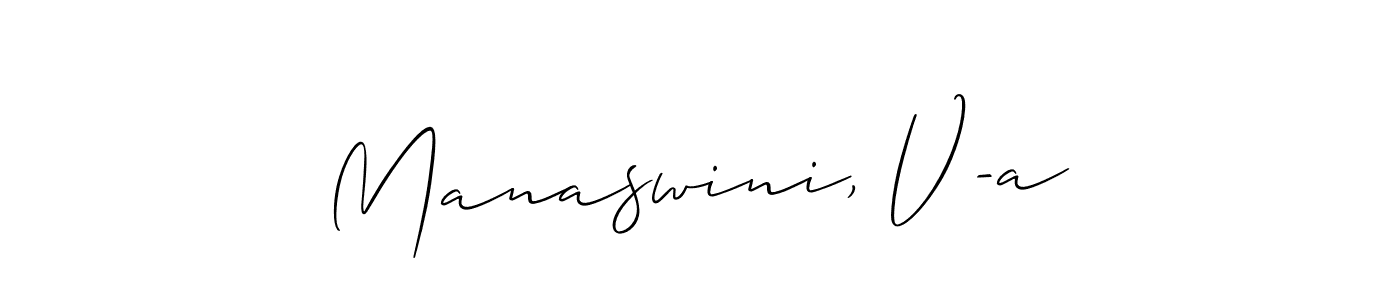 This is the best signature style for the Manaswini, V-a name. Also you like these signature font (Allison_Script). Mix name signature. Manaswini, V-a signature style 2 images and pictures png