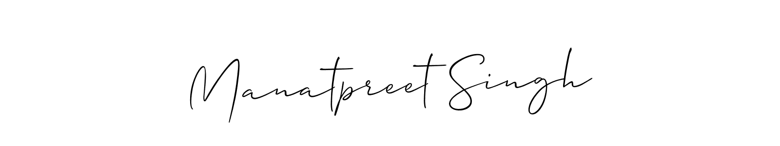 How to Draw Manatpreet Singh signature style? Allison_Script is a latest design signature styles for name Manatpreet Singh. Manatpreet Singh signature style 2 images and pictures png