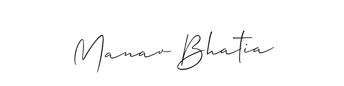 Best and Professional Signature Style for Manav Bhatia. Allison_Script Best Signature Style Collection. Manav Bhatia signature style 2 images and pictures png