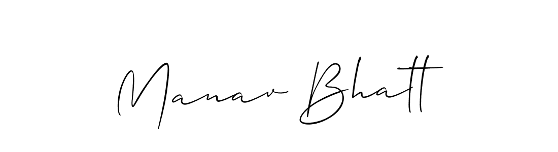 How to Draw Manav Bhatt signature style? Allison_Script is a latest design signature styles for name Manav Bhatt. Manav Bhatt signature style 2 images and pictures png