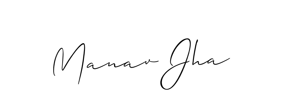 Make a beautiful signature design for name Manav Jha. Use this online signature maker to create a handwritten signature for free. Manav Jha signature style 2 images and pictures png