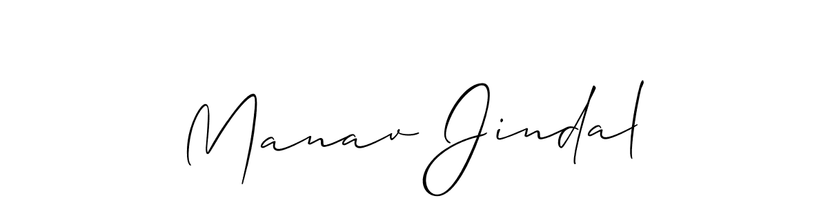 Make a beautiful signature design for name Manav Jindal. With this signature (Allison_Script) style, you can create a handwritten signature for free. Manav Jindal signature style 2 images and pictures png