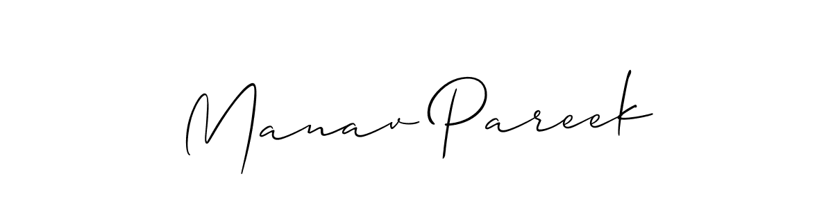 Make a beautiful signature design for name Manav Pareek. Use this online signature maker to create a handwritten signature for free. Manav Pareek signature style 2 images and pictures png