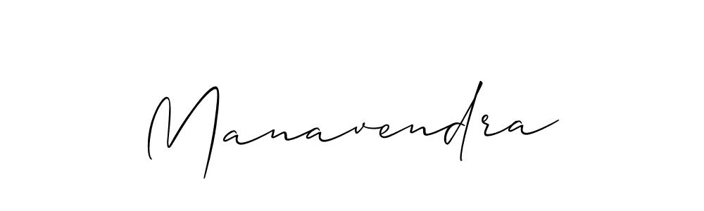 Create a beautiful signature design for name Manavendra. With this signature (Allison_Script) fonts, you can make a handwritten signature for free. Manavendra signature style 2 images and pictures png