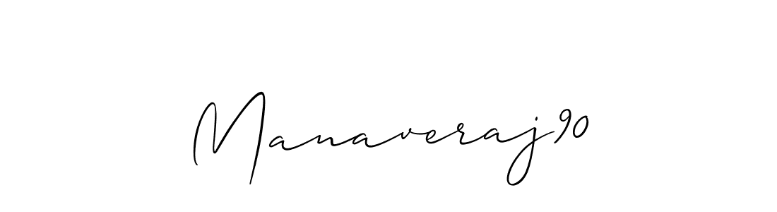 Also You can easily find your signature by using the search form. We will create Manaveraj90 name handwritten signature images for you free of cost using Allison_Script sign style. Manaveraj90 signature style 2 images and pictures png