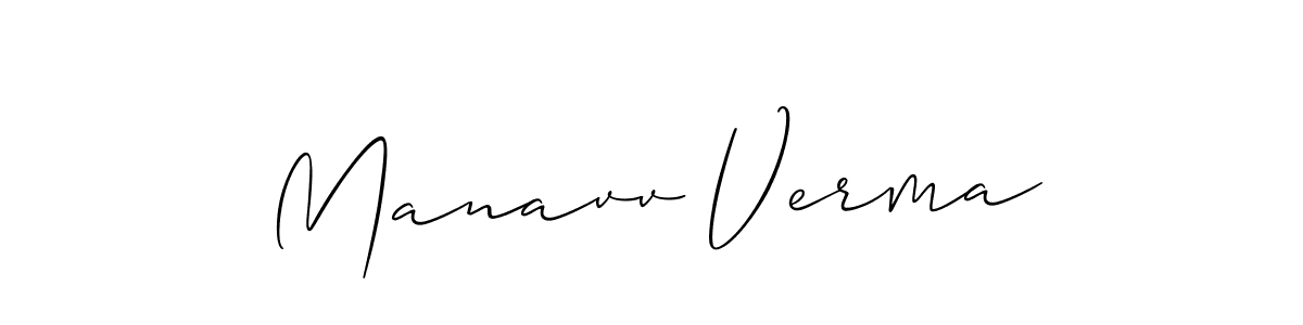 How to Draw Manavv Verma signature style? Allison_Script is a latest design signature styles for name Manavv Verma. Manavv Verma signature style 2 images and pictures png