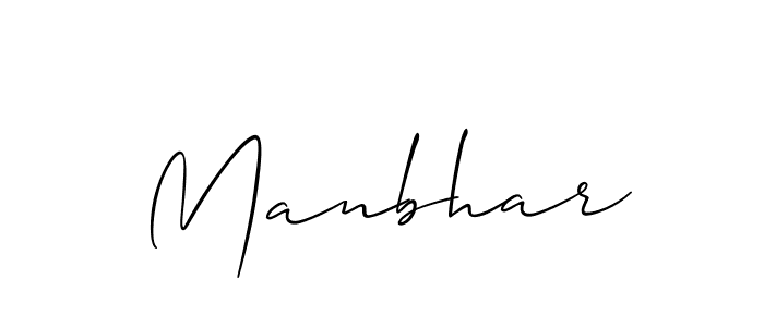 Make a short Manbhar signature style. Manage your documents anywhere anytime using Allison_Script. Create and add eSignatures, submit forms, share and send files easily. Manbhar signature style 2 images and pictures png