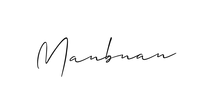 Also we have Manbnan name is the best signature style. Create professional handwritten signature collection using Allison_Script autograph style. Manbnan signature style 2 images and pictures png