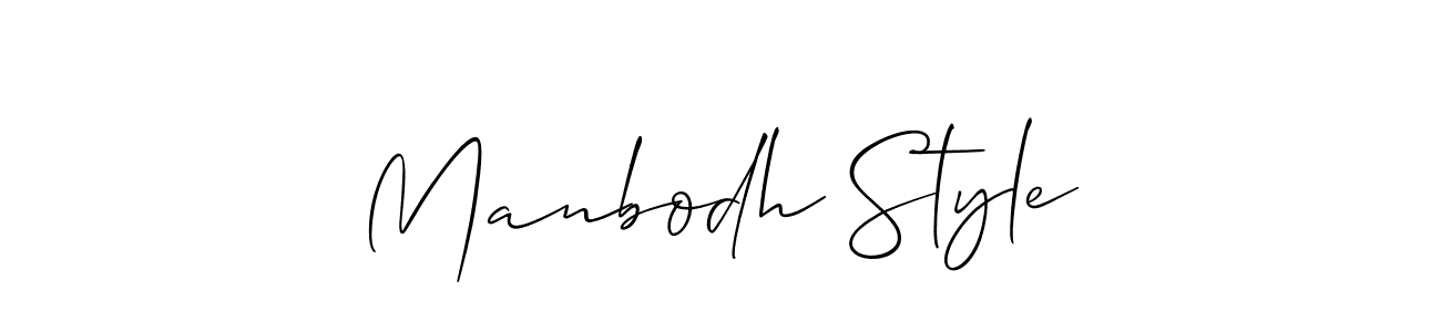 Make a short Manbodh Style signature style. Manage your documents anywhere anytime using Allison_Script. Create and add eSignatures, submit forms, share and send files easily. Manbodh Style signature style 2 images and pictures png