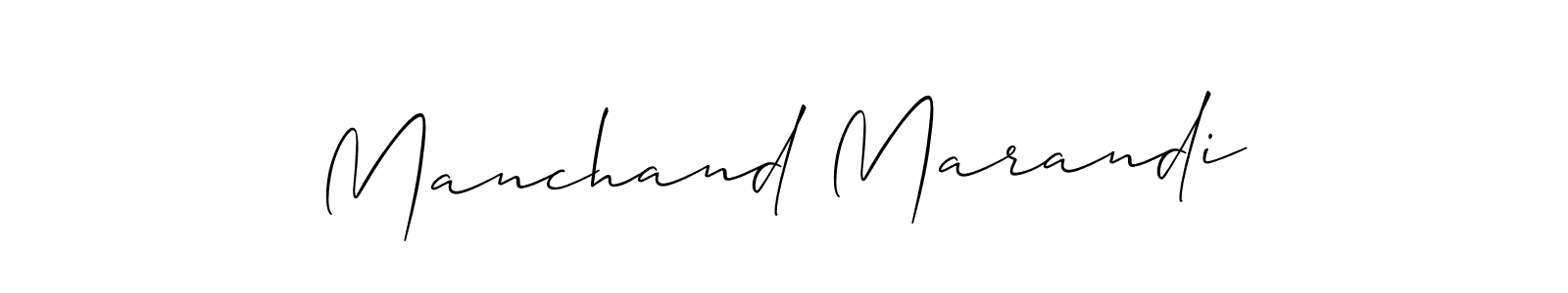 Create a beautiful signature design for name Manchand Marandi. With this signature (Allison_Script) fonts, you can make a handwritten signature for free. Manchand Marandi signature style 2 images and pictures png