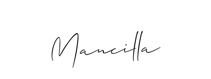 How to Draw Mancilla signature style? Allison_Script is a latest design signature styles for name Mancilla. Mancilla signature style 2 images and pictures png