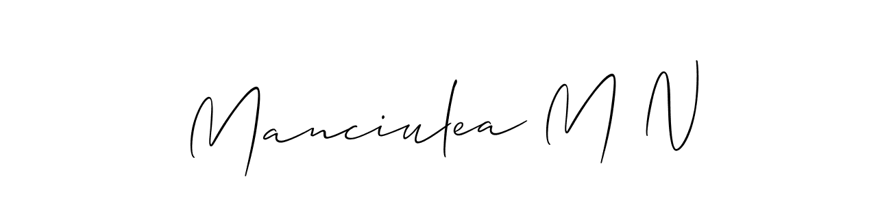 Make a beautiful signature design for name Manciulea M N. Use this online signature maker to create a handwritten signature for free. Manciulea M N signature style 2 images and pictures png