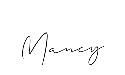 You should practise on your own different ways (Allison_Script) to write your name (Mancy) in signature. don't let someone else do it for you. Mancy signature style 2 images and pictures png