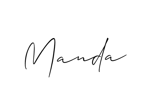 Best and Professional Signature Style for Manda. Allison_Script Best Signature Style Collection. Manda signature style 2 images and pictures png