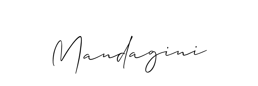 How to make Mandagini signature? Allison_Script is a professional autograph style. Create handwritten signature for Mandagini name. Mandagini signature style 2 images and pictures png