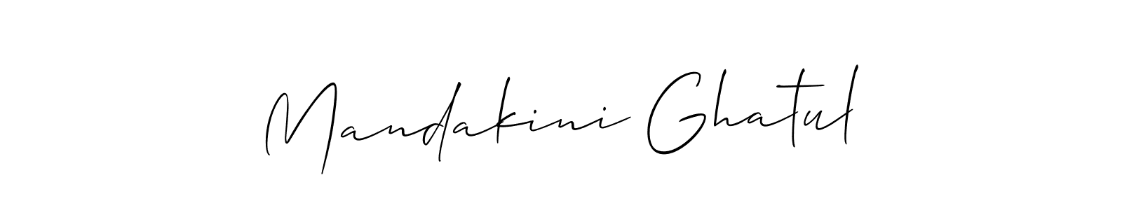 Also we have Mandakini Ghatul name is the best signature style. Create professional handwritten signature collection using Allison_Script autograph style. Mandakini Ghatul signature style 2 images and pictures png