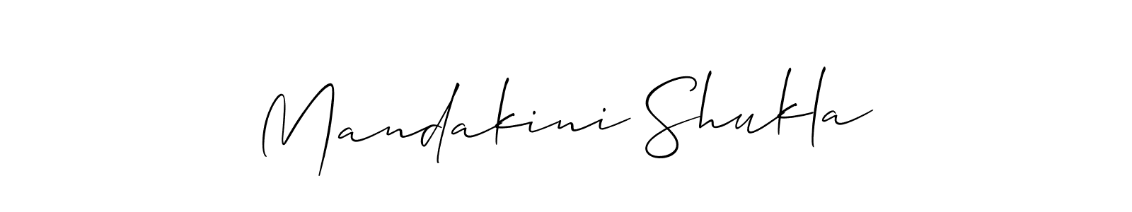 The best way (Allison_Script) to make a short signature is to pick only two or three words in your name. The name Mandakini Shukla include a total of six letters. For converting this name. Mandakini Shukla signature style 2 images and pictures png