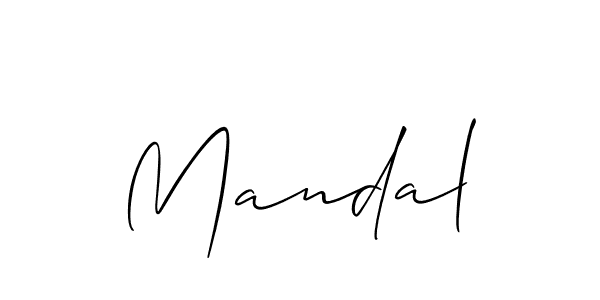 Best and Professional Signature Style for Mandal. Allison_Script Best Signature Style Collection. Mandal signature style 2 images and pictures png