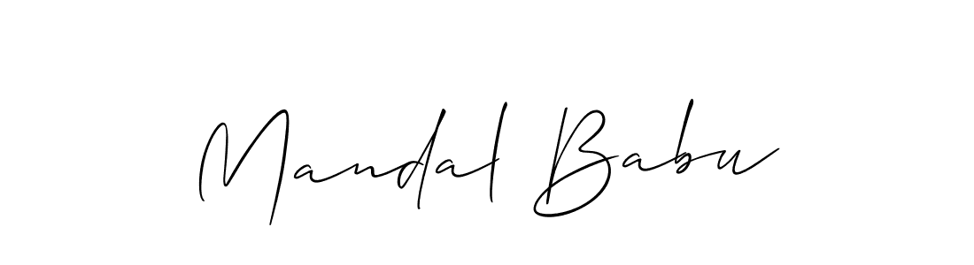 How to Draw Mandal Babu signature style? Allison_Script is a latest design signature styles for name Mandal Babu. Mandal Babu signature style 2 images and pictures png