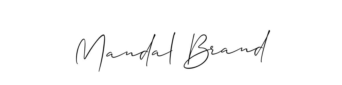 Once you've used our free online signature maker to create your best signature Allison_Script style, it's time to enjoy all of the benefits that Mandal Brand name signing documents. Mandal Brand signature style 2 images and pictures png