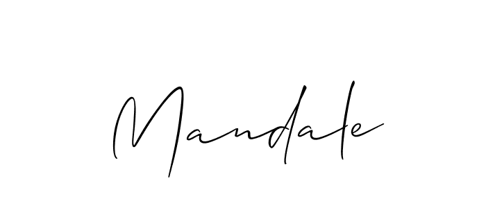 Best and Professional Signature Style for Mandale. Allison_Script Best Signature Style Collection. Mandale signature style 2 images and pictures png
