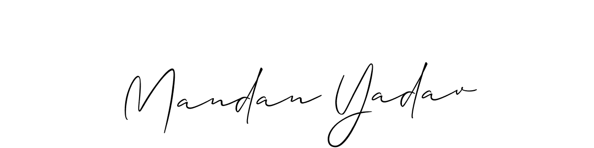 Best and Professional Signature Style for Mandan Yadav. Allison_Script Best Signature Style Collection. Mandan Yadav signature style 2 images and pictures png