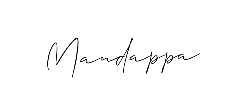 Best and Professional Signature Style for Mandappa. Allison_Script Best Signature Style Collection. Mandappa signature style 2 images and pictures png