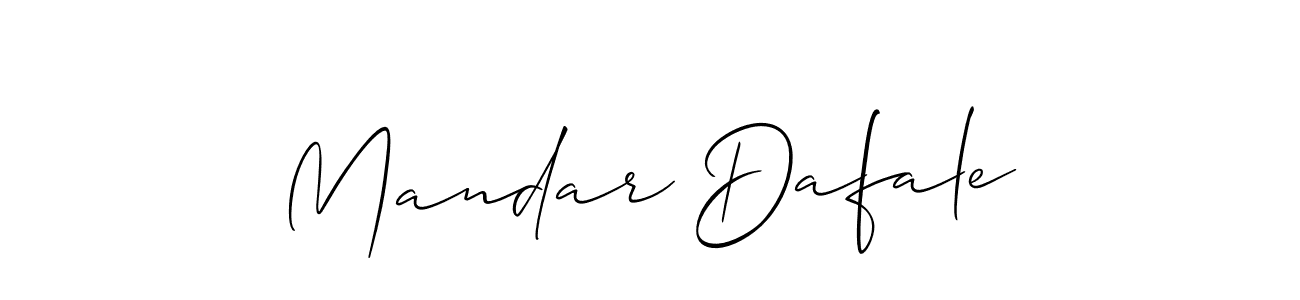 Similarly Allison_Script is the best handwritten signature design. Signature creator online .You can use it as an online autograph creator for name Mandar Dafale. Mandar Dafale signature style 2 images and pictures png