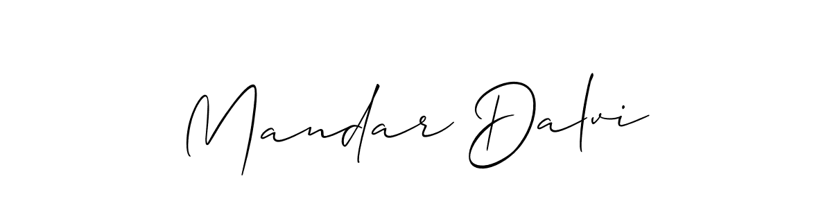 if you are searching for the best signature style for your name Mandar Dalvi. so please give up your signature search. here we have designed multiple signature styles  using Allison_Script. Mandar Dalvi signature style 2 images and pictures png