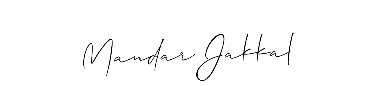 Once you've used our free online signature maker to create your best signature Allison_Script style, it's time to enjoy all of the benefits that Mandar Jakkal name signing documents. Mandar Jakkal signature style 2 images and pictures png