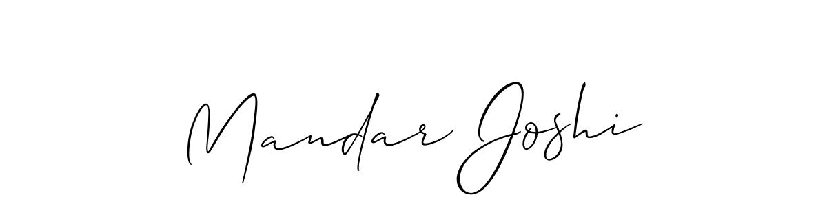 You should practise on your own different ways (Allison_Script) to write your name (Mandar Joshi) in signature. don't let someone else do it for you. Mandar Joshi signature style 2 images and pictures png