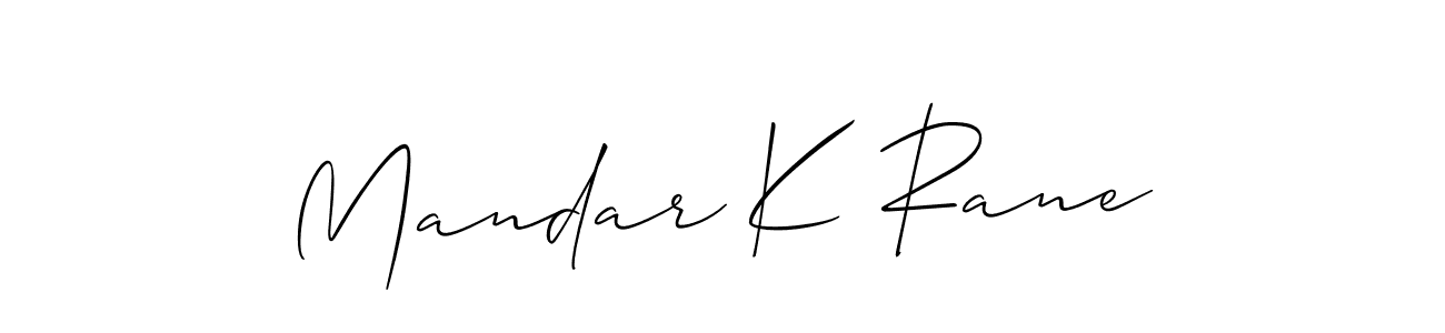 Make a beautiful signature design for name Mandar K Rane. Use this online signature maker to create a handwritten signature for free. Mandar K Rane signature style 2 images and pictures png