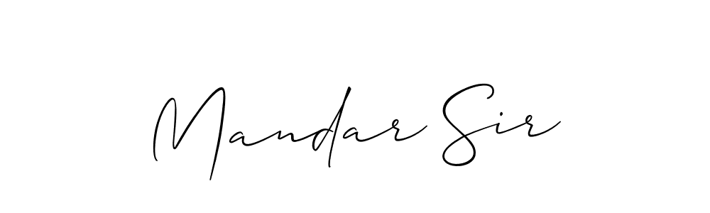 You can use this online signature creator to create a handwritten signature for the name Mandar Sir. This is the best online autograph maker. Mandar Sir signature style 2 images and pictures png