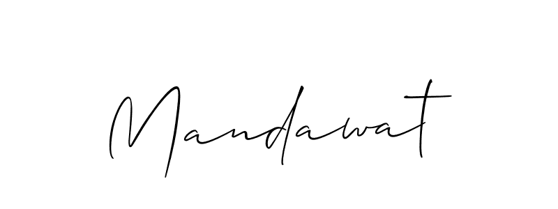 How to make Mandawat name signature. Use Allison_Script style for creating short signs online. This is the latest handwritten sign. Mandawat signature style 2 images and pictures png