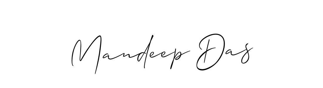 Design your own signature with our free online signature maker. With this signature software, you can create a handwritten (Allison_Script) signature for name Mandeep Das. Mandeep Das signature style 2 images and pictures png