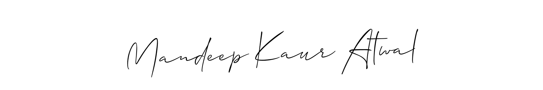 Best and Professional Signature Style for Mandeep Kaur Atwal. Allison_Script Best Signature Style Collection. Mandeep Kaur Atwal signature style 2 images and pictures png