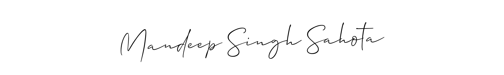 You should practise on your own different ways (Allison_Script) to write your name (Mandeep Singh Sahota) in signature. don't let someone else do it for you. Mandeep Singh Sahota signature style 2 images and pictures png