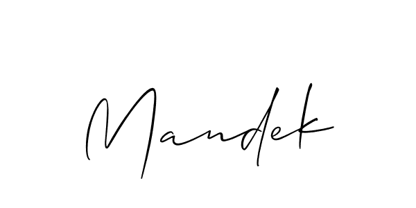 Allison_Script is a professional signature style that is perfect for those who want to add a touch of class to their signature. It is also a great choice for those who want to make their signature more unique. Get Mandek name to fancy signature for free. Mandek signature style 2 images and pictures png