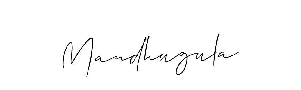 Make a beautiful signature design for name Mandhugula. Use this online signature maker to create a handwritten signature for free. Mandhugula signature style 2 images and pictures png