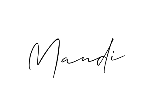 Use a signature maker to create a handwritten signature online. With this signature software, you can design (Allison_Script) your own signature for name Mandi. Mandi signature style 2 images and pictures png