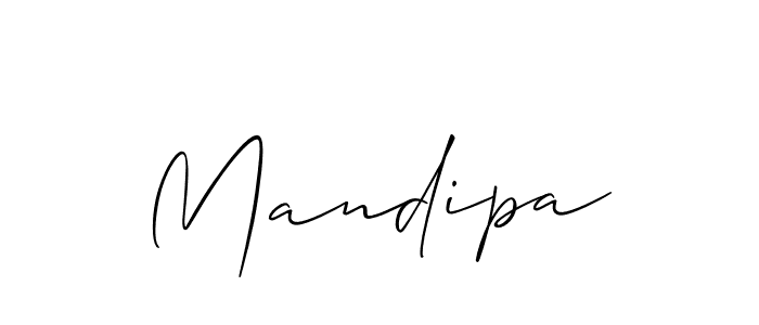 Design your own signature with our free online signature maker. With this signature software, you can create a handwritten (Allison_Script) signature for name Mandipa. Mandipa signature style 2 images and pictures png