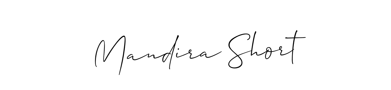 Mandira Short stylish signature style. Best Handwritten Sign (Allison_Script) for my name. Handwritten Signature Collection Ideas for my name Mandira Short. Mandira Short signature style 2 images and pictures png