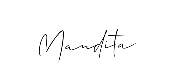 Best and Professional Signature Style for Mandita. Allison_Script Best Signature Style Collection. Mandita signature style 2 images and pictures png