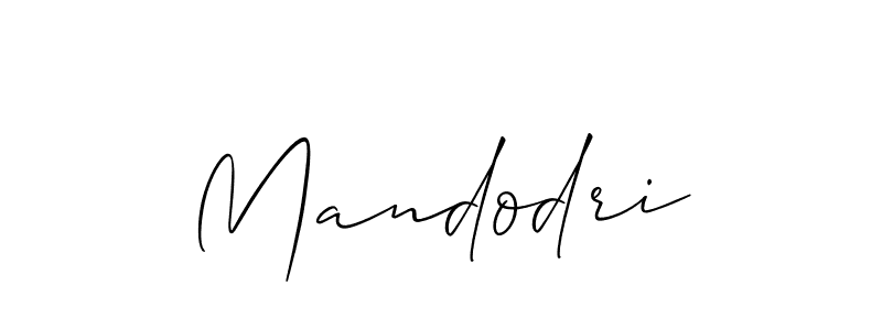 It looks lik you need a new signature style for name Mandodri. Design unique handwritten (Allison_Script) signature with our free signature maker in just a few clicks. Mandodri signature style 2 images and pictures png