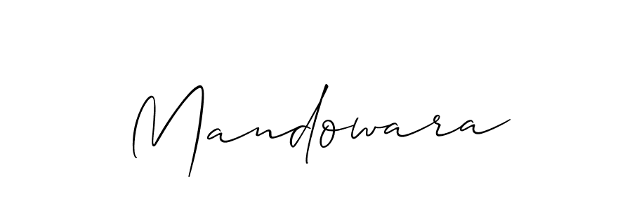 Create a beautiful signature design for name Mandowara. With this signature (Allison_Script) fonts, you can make a handwritten signature for free. Mandowara signature style 2 images and pictures png