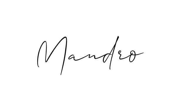 Best and Professional Signature Style for Mandro. Allison_Script Best Signature Style Collection. Mandro signature style 2 images and pictures png